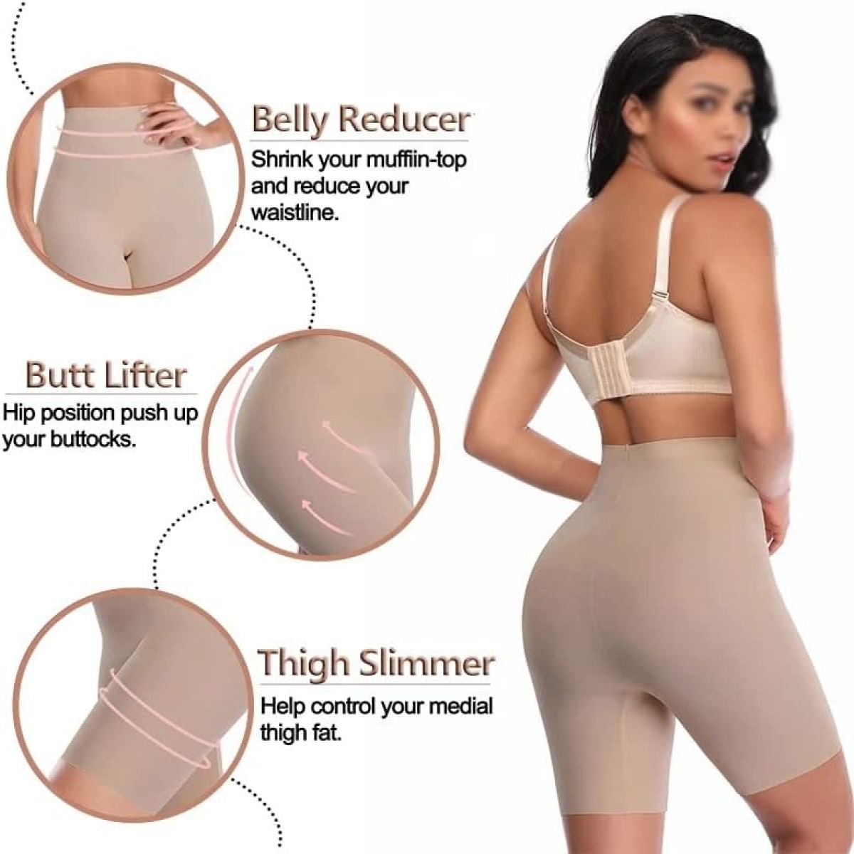 Women's High Waist Briefs Seamless Invisible Underpants Underwear Panties